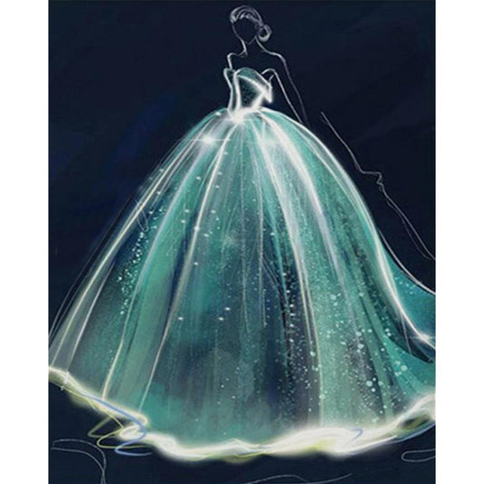 Wedding Gown   | Full Round Diamond Painting Kits