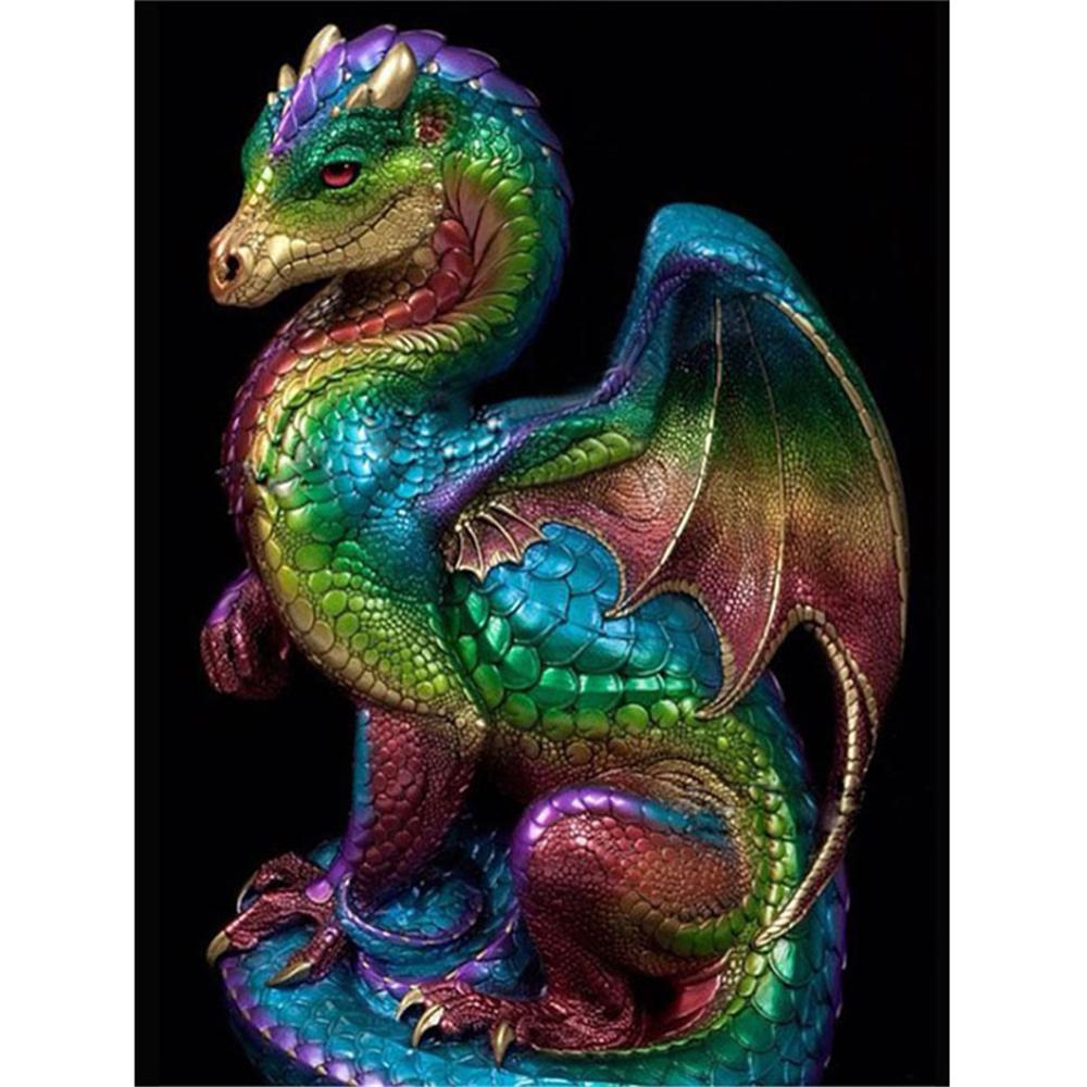 Green Dragon  | Full Square Diamond Painting Kits