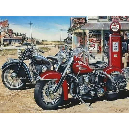 Harley Motors  | Full Square Diamond Painting Kits