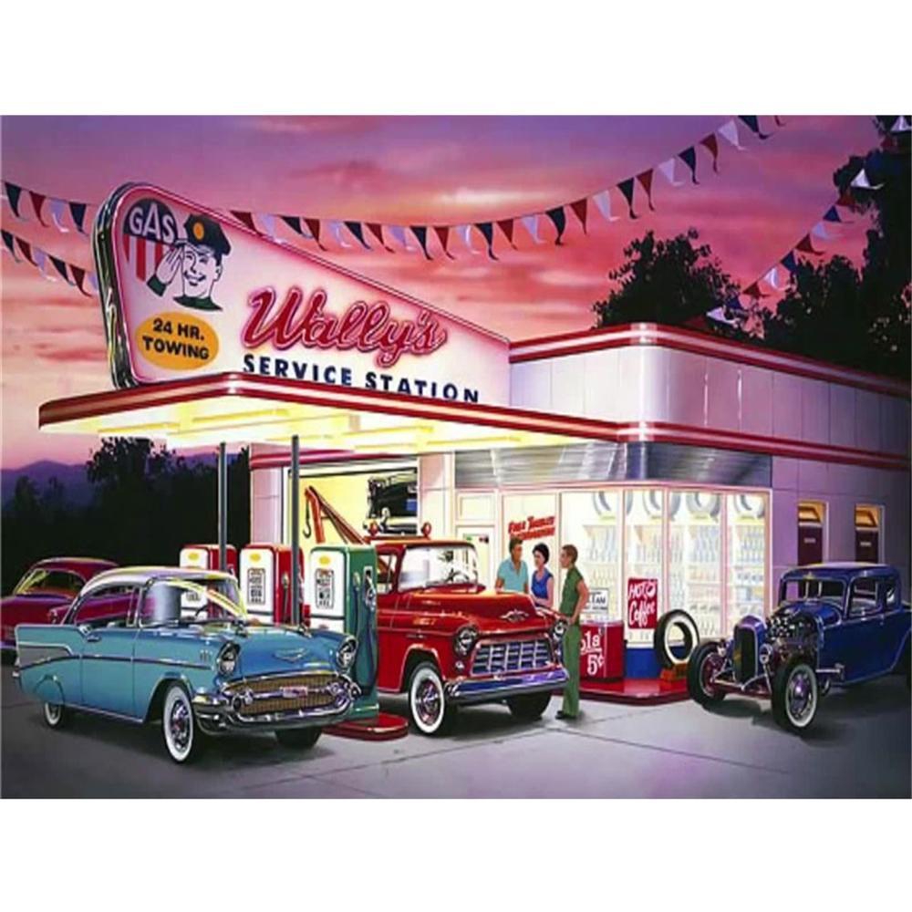 Tankstelle | Full Square Diamond Painting Kits