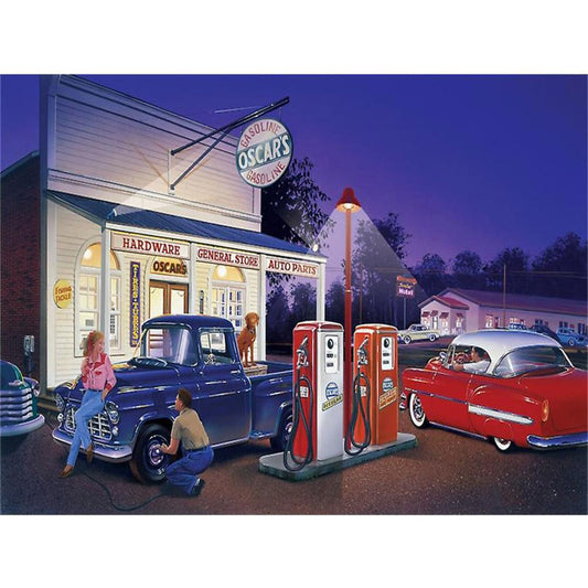 Gas station  | Full Square Diamond Painting Kits