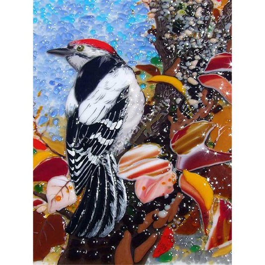 Lesser Spotted Woodpecker  | Full Square Diamond Painting Kits