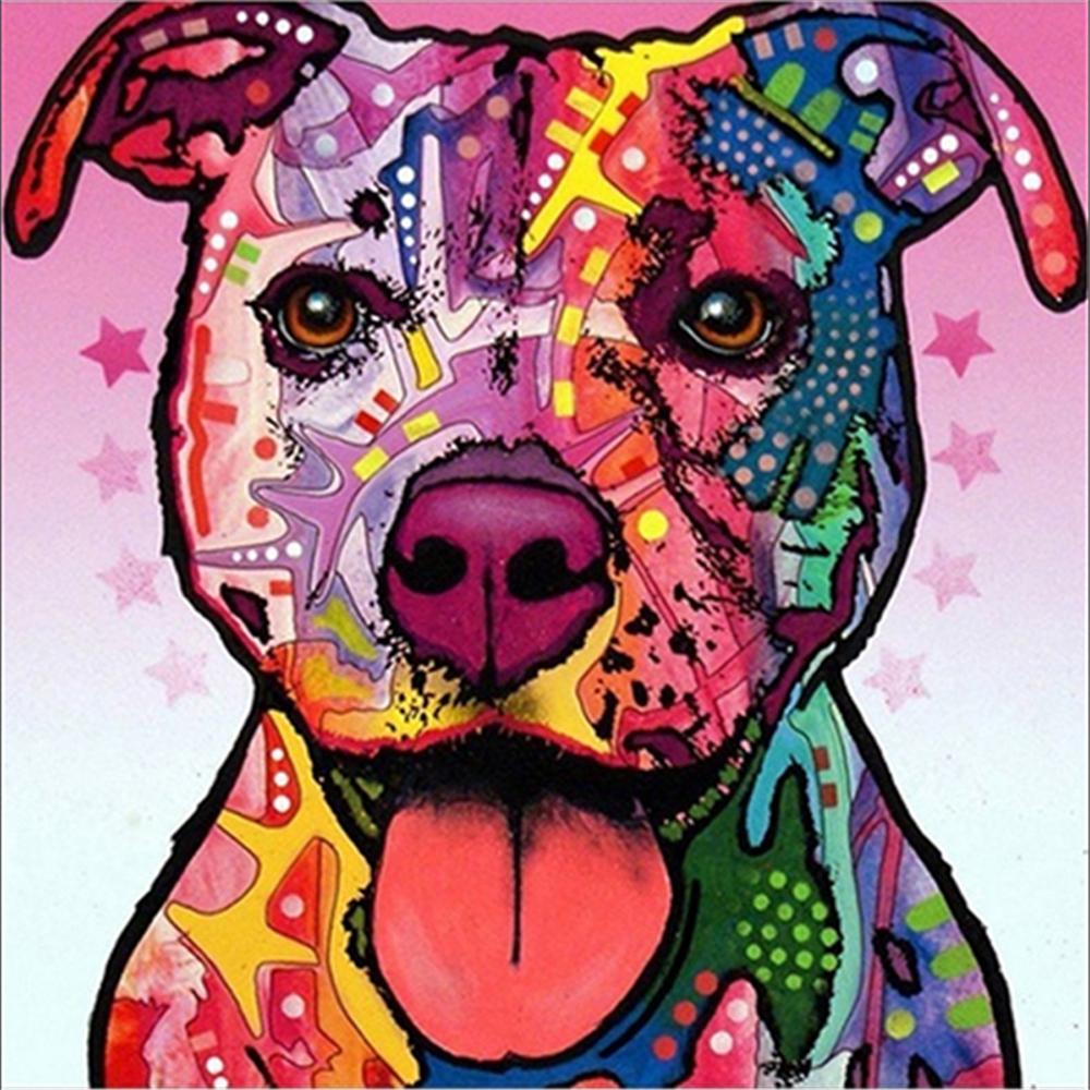 Colorful Dog | Full Square Diamond Painting Kits