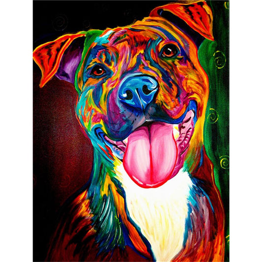 Colorful Dog  | Full Square Diamond Painting Kits