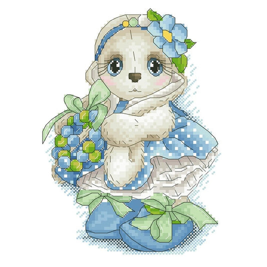 Round Drill Diamond Painting | Cute bunny | 30x30CM