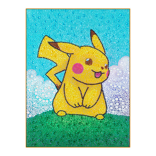 30 x 40 cm | Speziell geformter Bohrer Diamond Painting | Pikachu