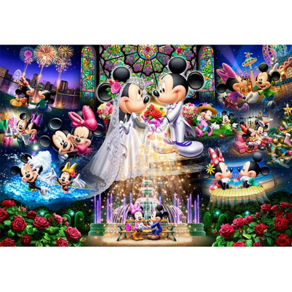 Mickey Mouse | Kits complets de peinture au diamant rond