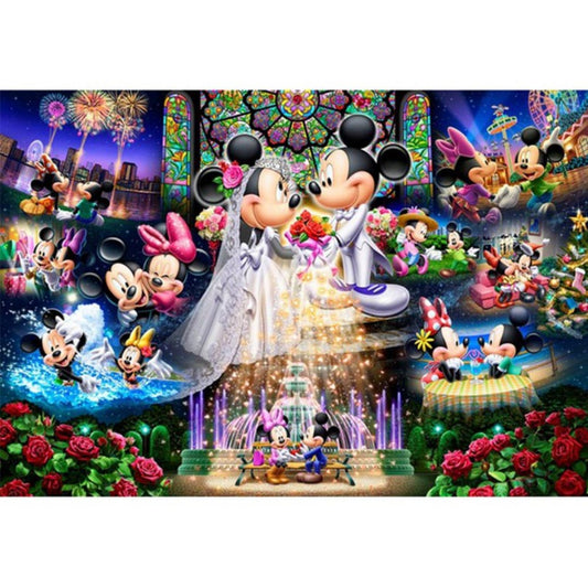 Mickey Mouse | Kits complets de peinture au diamant rond