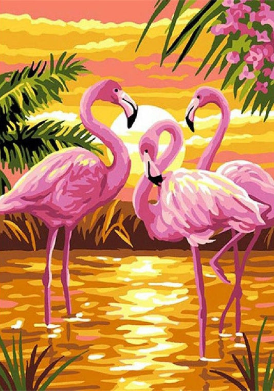 Flamingo | Vollständige runde Diamant-Malkits