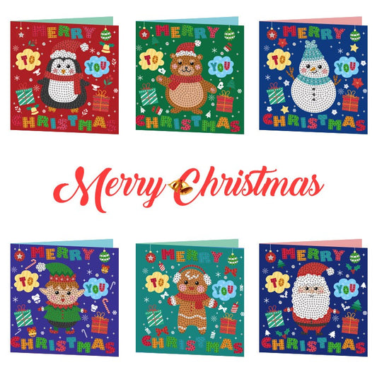 5D DIY Diamond Painting Greeting Card Special Shaped Birthday Xmas Gift