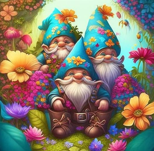 AB Diamond Painting  |  Colorful Gnome