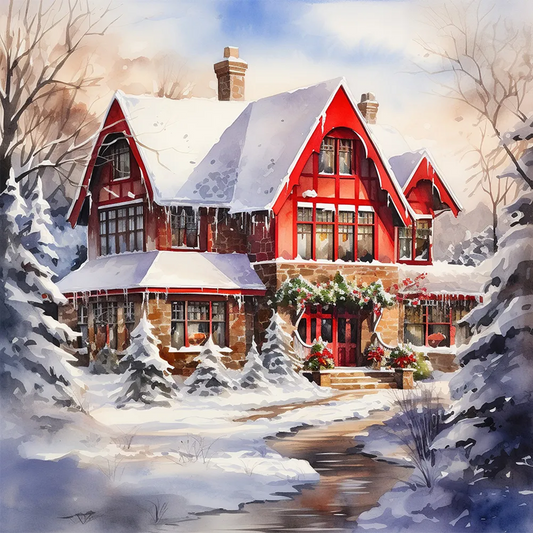 AB Diamond Painting  |  Christmas House