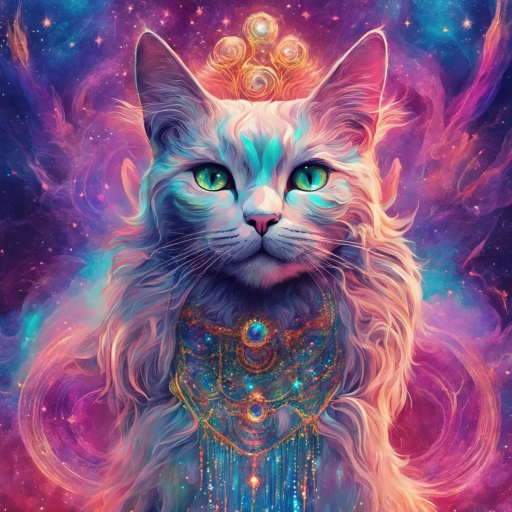 AB Diamond Painting  |  Colorful Cat