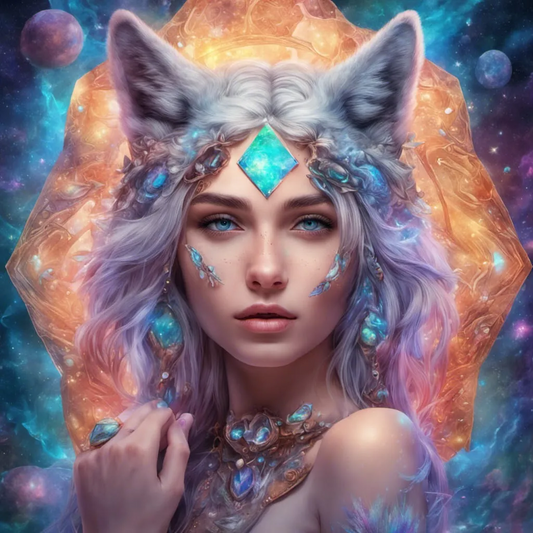AB Diamond Painting  |  Wolf Queen