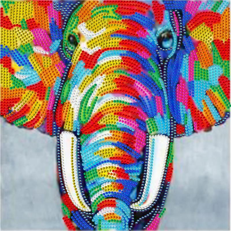 Nez d'éléphant | Kits de peinture au diamant de forme spéciale 