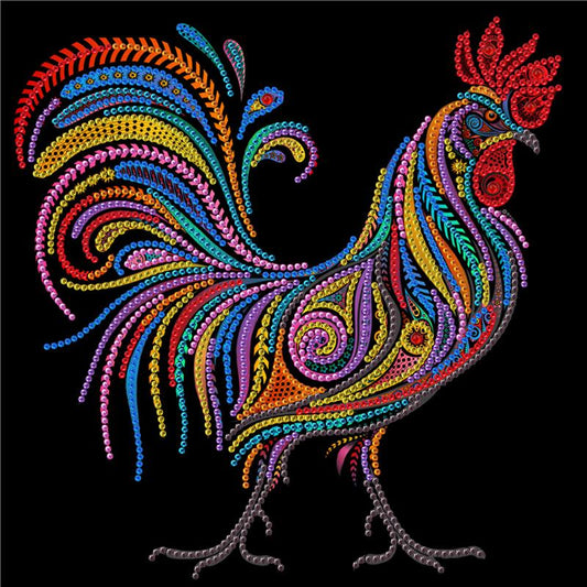 Black rooster | Special Shaped Diamond Painting Kits