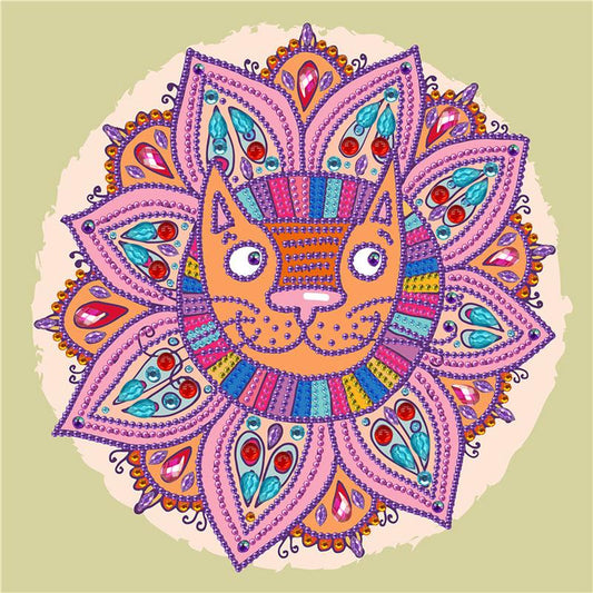 Totem cat | Special Shaped Diamond Painting Kits