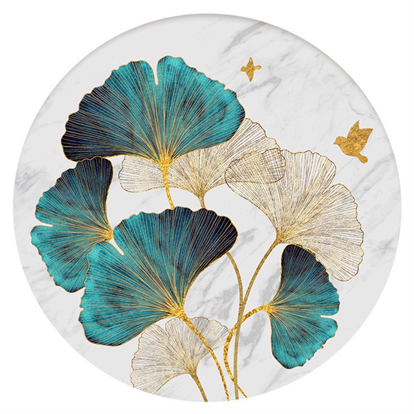 Ginkgo biloba| Kits complets de peinture au diamant rond 