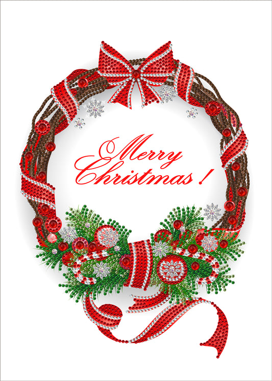 Christmas Wreath | Special Shaped Diamond Painting Kit