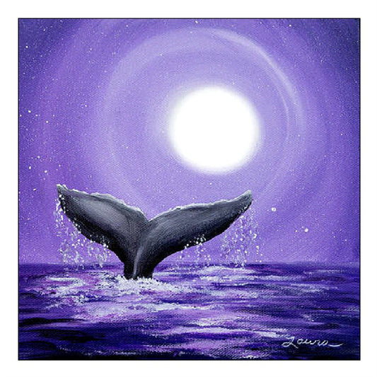 Sea and whale | Full Round Diamond Painting Kits