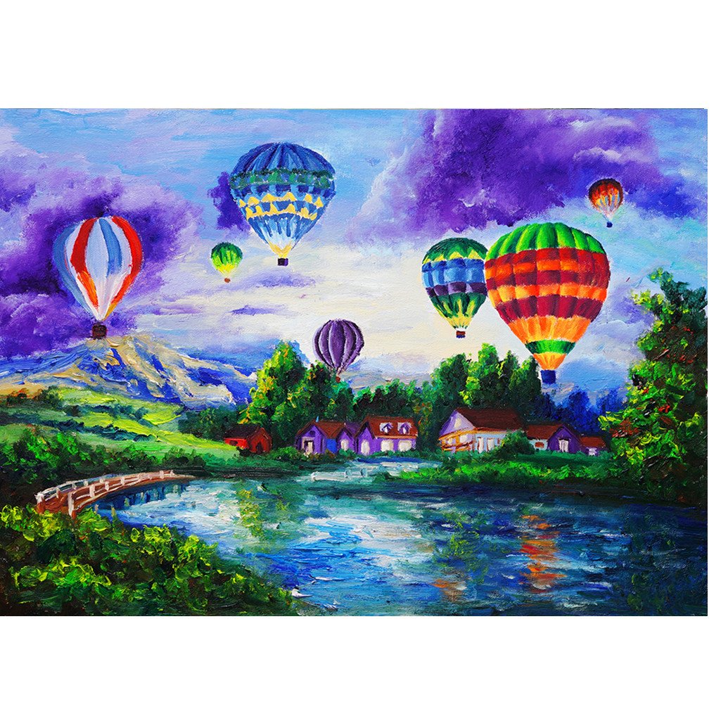 hot air balloon  | Full Round Diamond Painting Kits