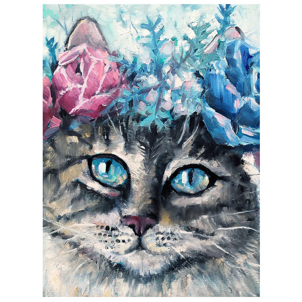 Cat | Full Round Diamond Painting Kitsswan