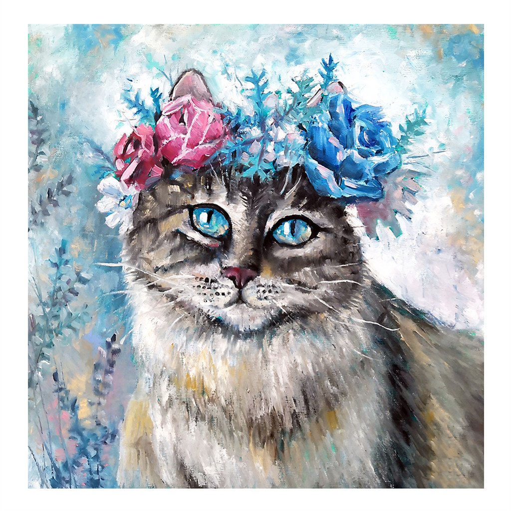 Cat | Full Round Diamond Painting Kits