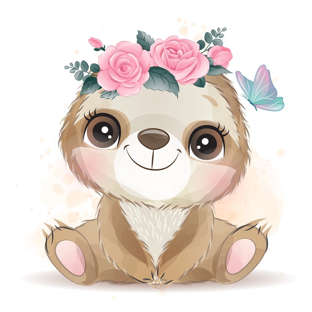 Little bear | Full Round Diamond Painting Kitscactus