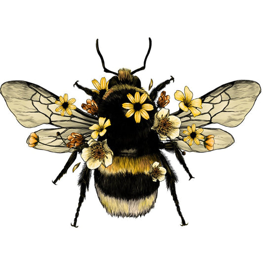 Bee | Full Round Diamond Painting Kitscactus