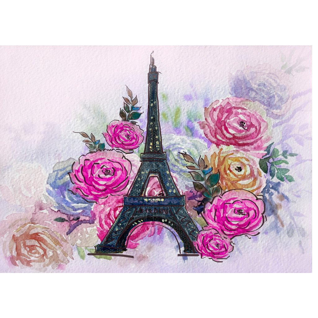 Tour Eiffel | Kits complets de peinture au diamant rond 