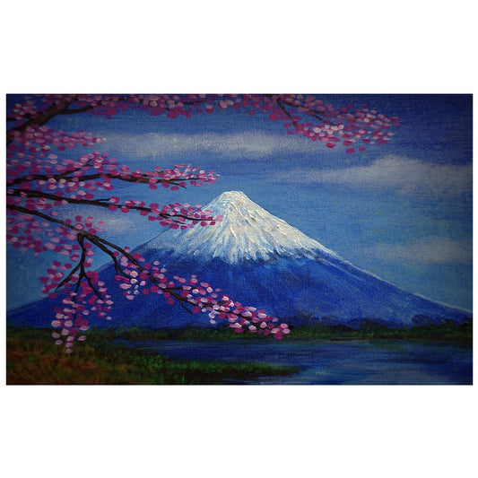 Mont Fuji | Kits complets de peinture au diamant rond 