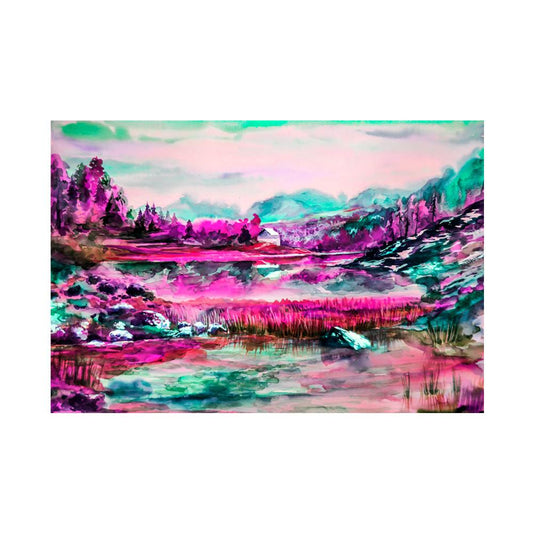 Lake scenery | Full Round Diamond Painting Kits