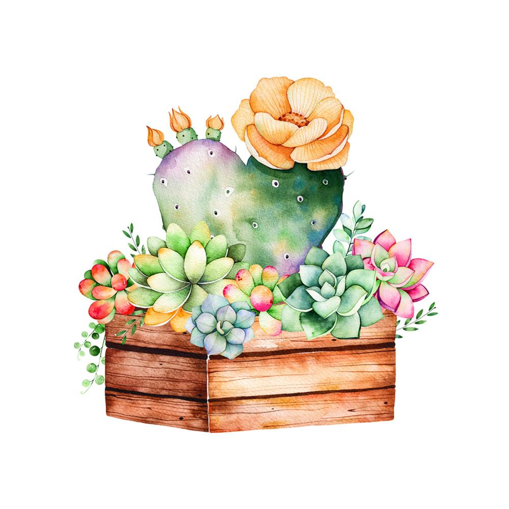 Cactus flower | Full Round Diamond Painting Kits