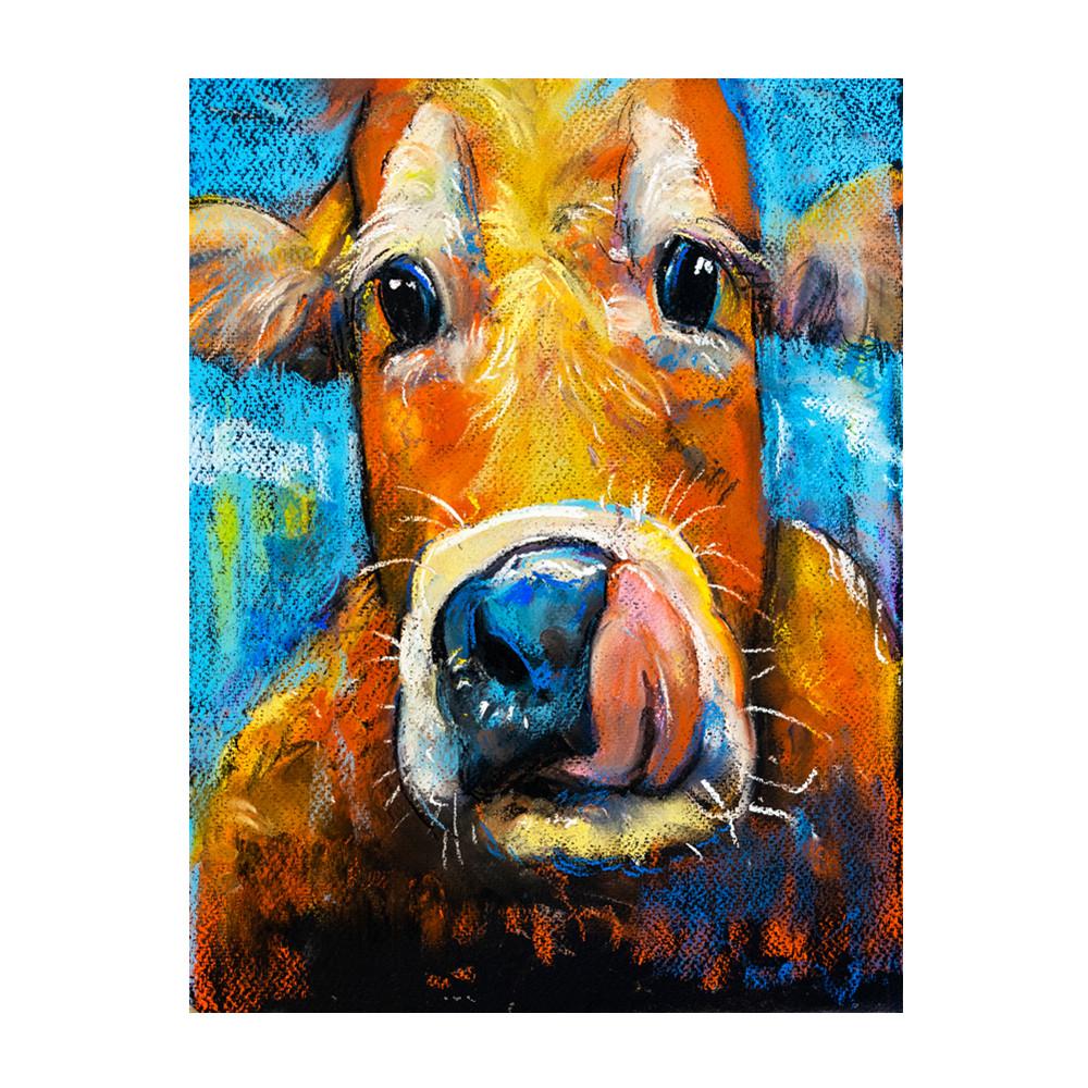 Cattle | Full Round Diamond Painting Kitscock