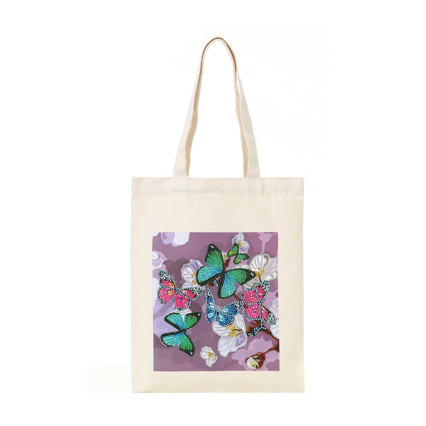 DIY Rhinestone-Diamant-Malerei-Schmetterlings-Einkaufstasche