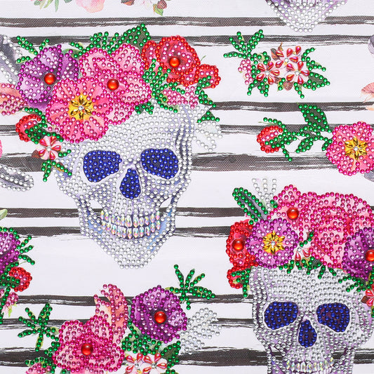 Skull flower | Special Shaped Diamond Painting Kits