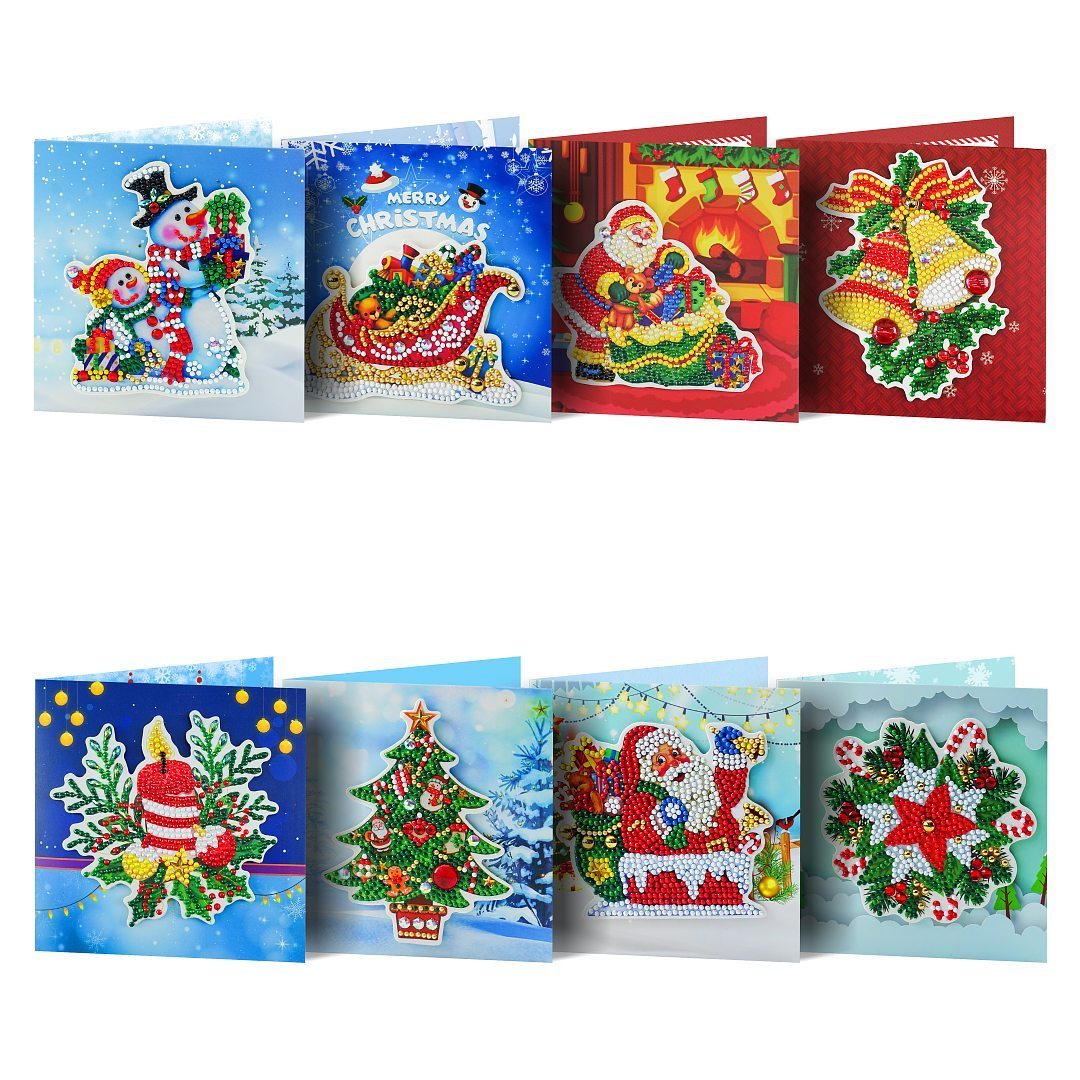 5D DIY Diamond Painting Greeting Card Special Shaped Birthday Xmas Gift