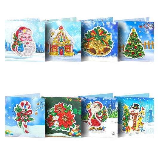 5D DIY Diamond Painting Greeting Card Special Shaped Birthday Xmas Gift