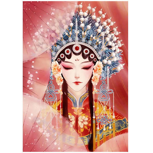 Acteur d'opéra de Pékin | Forme spéciale | Kits de peinture diamant strass cristal 