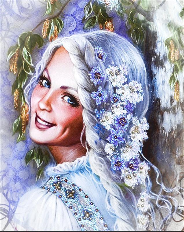 Indisches Mädchen | Speziell geformt | Crystal Strass Diamond Painting Kits 