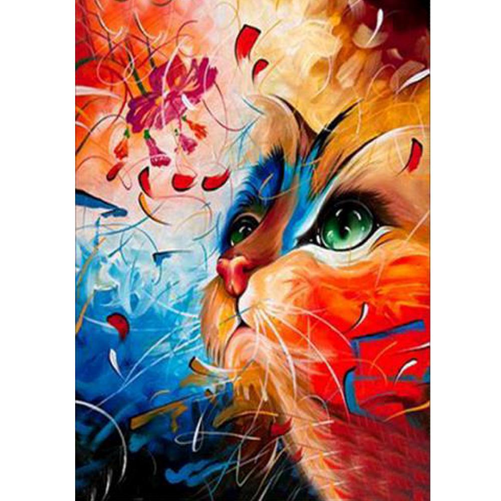 Vollständige runde Diamond Painting Kits | Katze