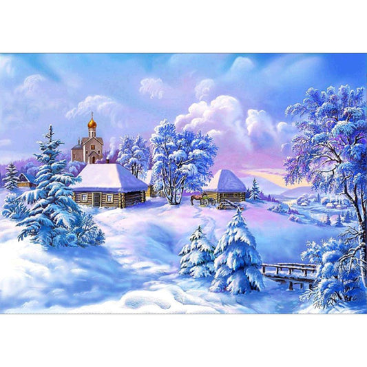 Full Round Diamond Painting Kits | snow