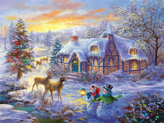 Christmas House | Full Circle Diamond Painting Kit