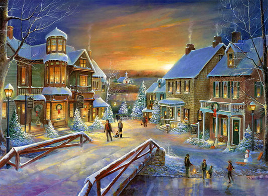 Winter Street | Full Circle Diamond Painting Kit