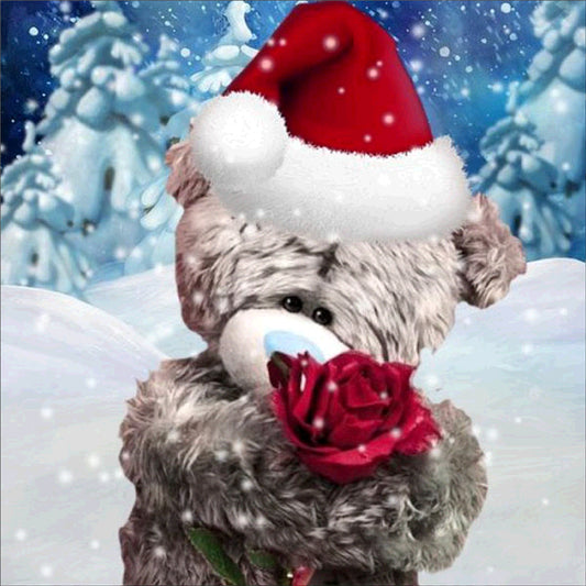 Christmas Bear | Full Circle Diamond Painting Kit