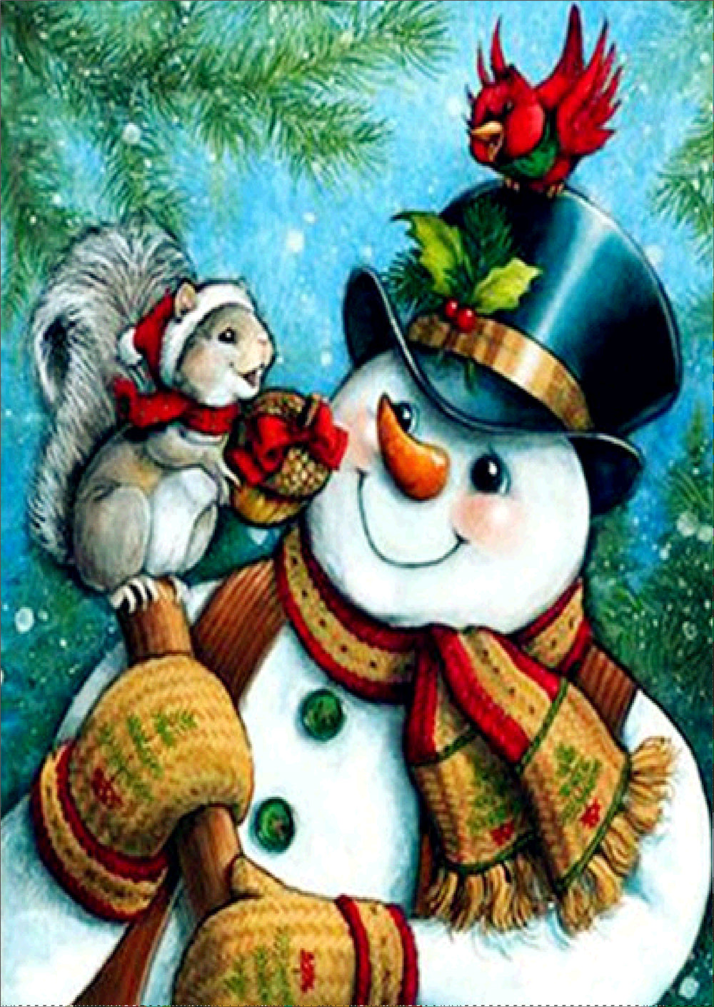 Snowman | Full Circle Diamond Painting Kit