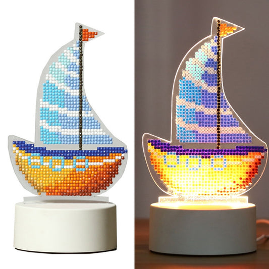 DIY Diamond Painting Led Light Lamp Home Desk Decor