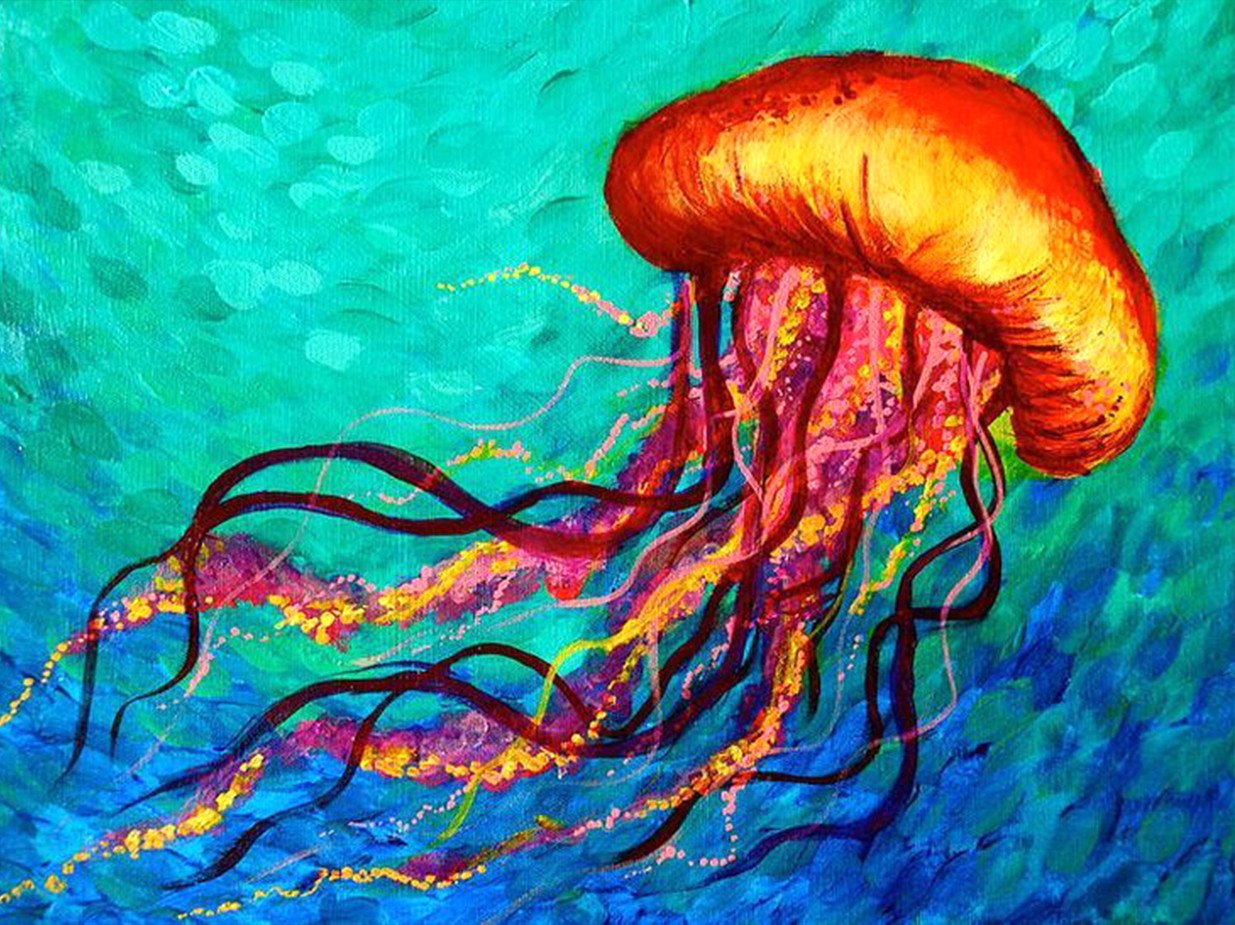 Jellyfish | Full Round Diamond Painting Kits