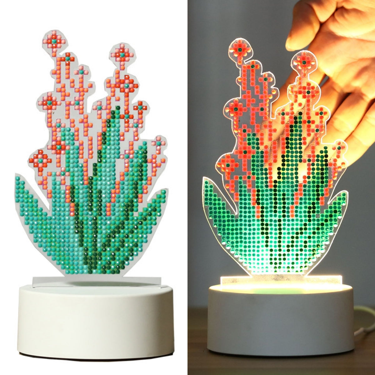 DIY Diamond Painting Led Light Lamp Home Desk Decor