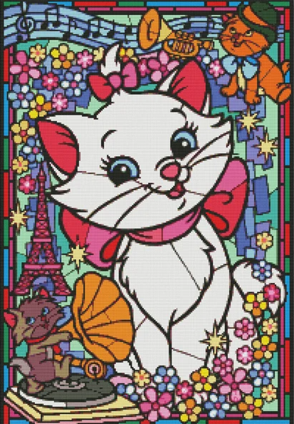 Full Round/Square Diamond Painting Kits | mary the cat